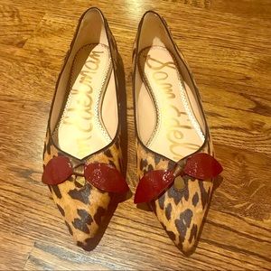 SAM Edelman Leopard Bow Flat